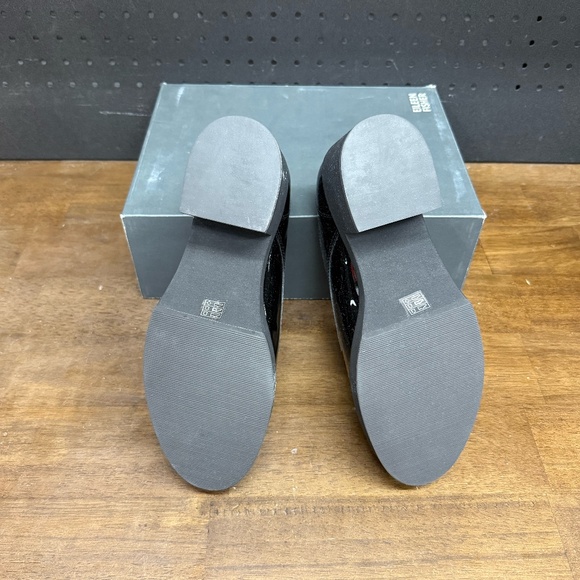 New W/ Box! Women's Eileen Fisher Black Patent Judd High Block Heel Size 8.5 - Picture 5 of 5